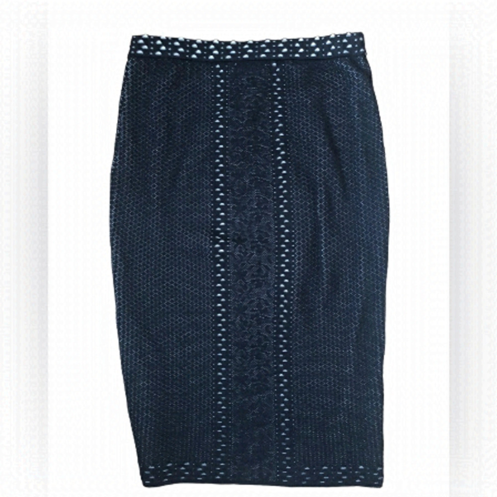 MAX Studio Tweed Pull On Pencil Skirt Medium
